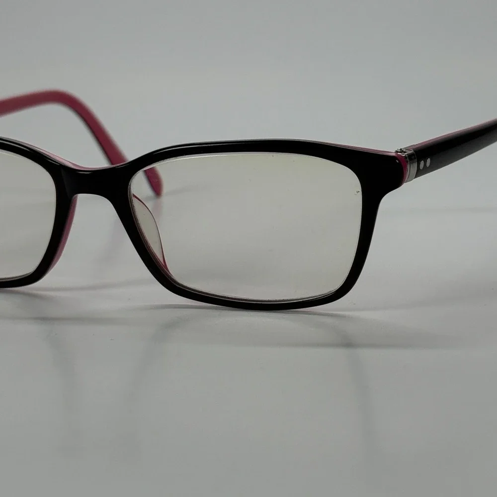 M+ 3011 Blkpk Eyeglasses Frame Only 50-16-142 Black Pink 980138673 Full Rim